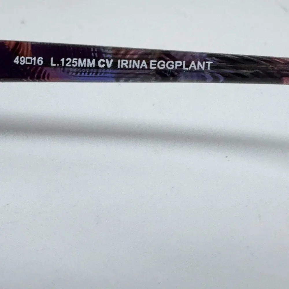 Bcbgmaxazria Eyeglasses Frames Petite Fit irina Eggplant‎ Half Rim H17572
